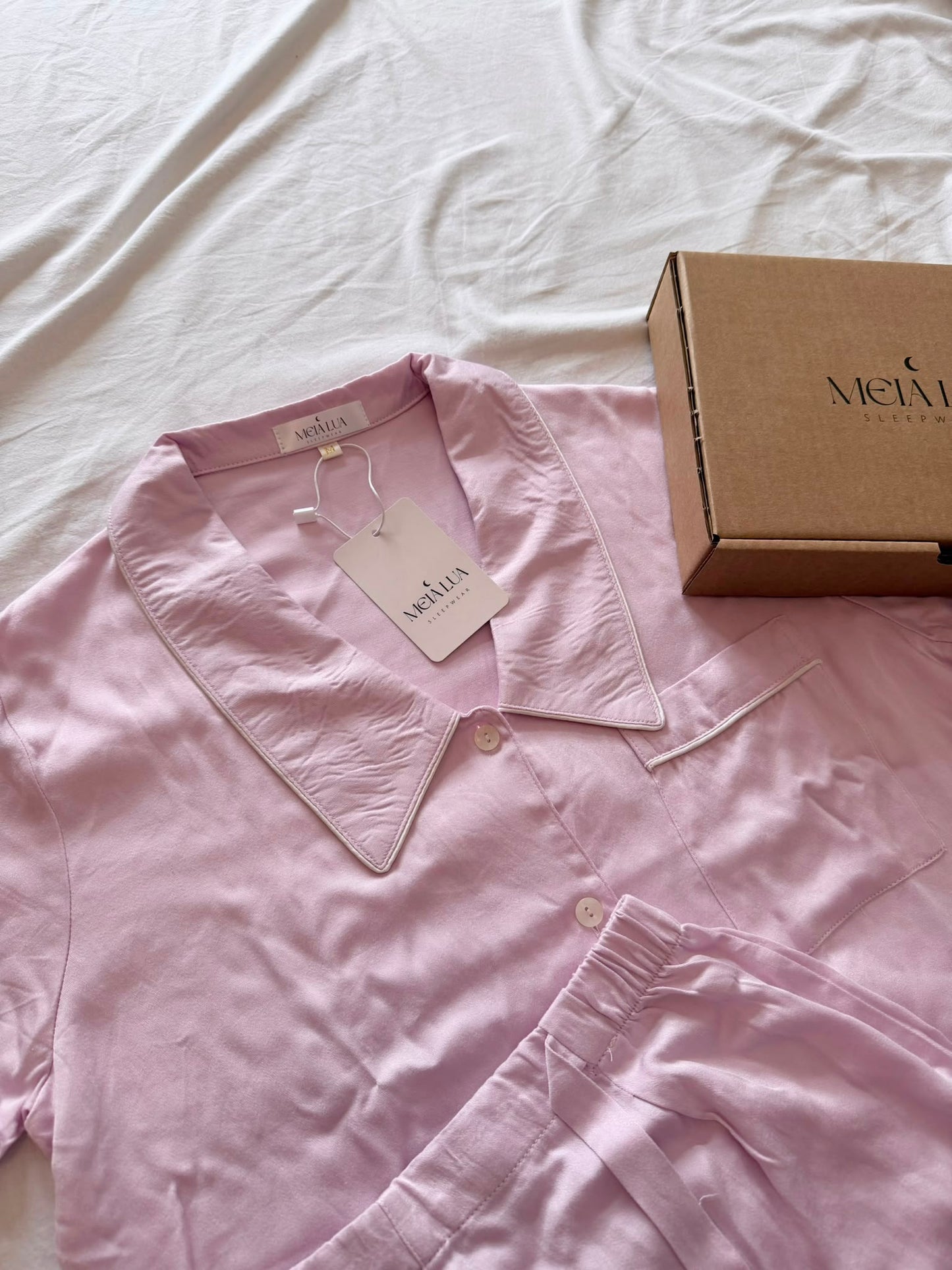 Pijama Feminino Rosa