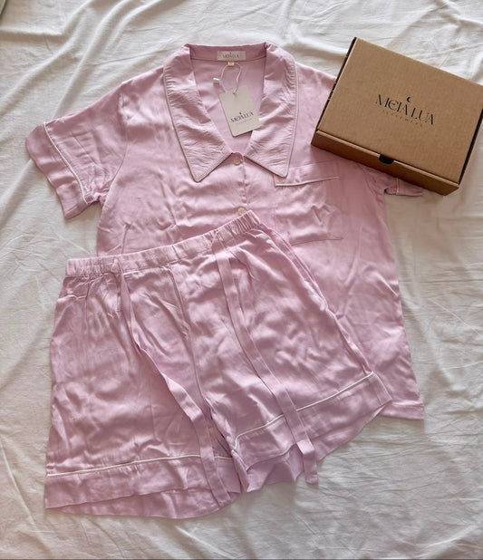 Pijama Feminino Rosa