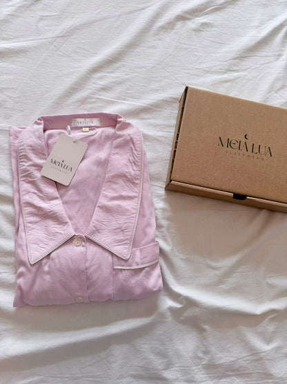 Pijama Feminino Rosa